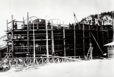 Yard No. 647, Baikal. Ice-Breaking Train Ferry Steamer Baikal During Reconstruction in Russia
